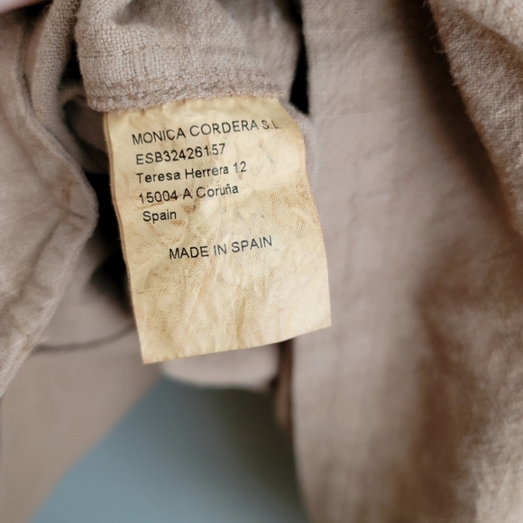 Monica Cordera Asymmetrical Ramie Coat in Clay Pot OS NWT - Picture 9 of 9